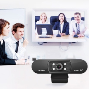 Webcams - Câmara FullHD - Resolução 1920 x 1080 px - 25 fps - Micrófono integrado - Sistema Plug & Play - Qualidade incrível - Skype